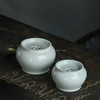 【抱翁堂】景德镇元宝杯铜钱建水陶瓷水洗茶洗【甜白釉铜钱建水/大】 商品缩略图4