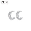 ZEGL设计师蕾丝系列镂空人造珍珠耳环女小众C型耳钉925银针耳饰品 商品缩略图1