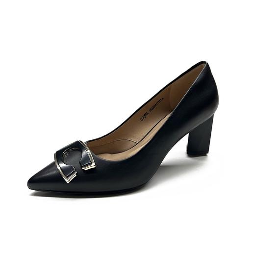 千百度秋冬简约裸色通勤时装单鞋A23471655 商品图0