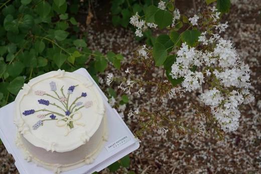 手绘奶油蛋糕 | 鲜果原味奶油 - 薰衣草花园 商品图0