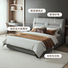 喜梦宝储物床现代简床约卧室家具北欧主卧软包床猫抓皮床箱体床 商品缩略图3
