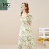mc2连衣裙女方领印花茶歇法式连身裙森系气质碎花裙减龄小个子裙 商品缩略图0