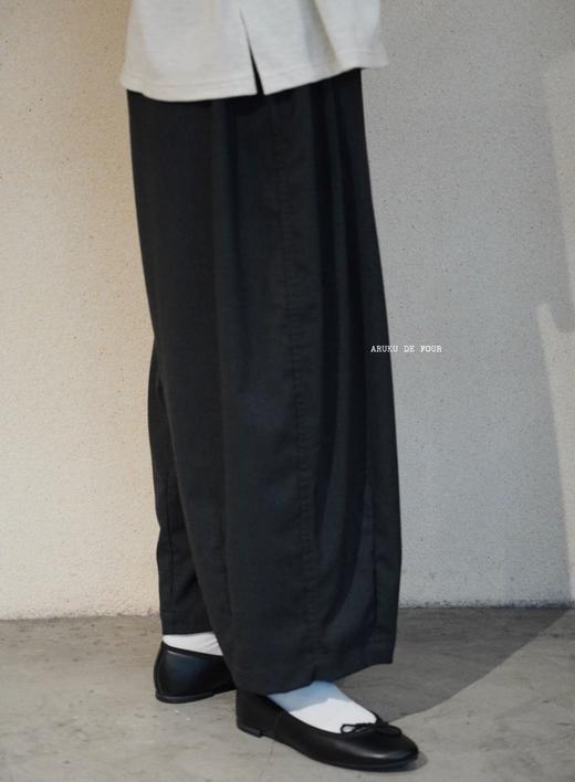 HARVESTY 黑色薄棉波波裤休闲裤 商品图6