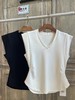 【门店同款】2023年夏季V领收褶上衣 150643917 商品缩略图0