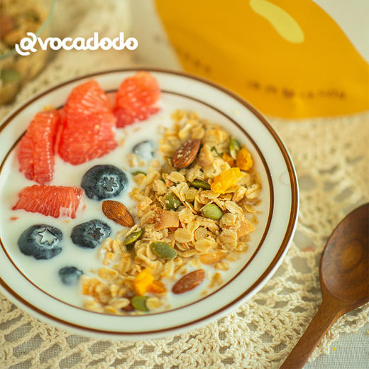 Avocadodo烘焙燕麦片格兰诺拉水果坚果干吃早餐冲饮麸质蛋奶无敏 商品图2