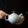 【丰子汝窑】【天青圆珠壶】15x10cm 290ml 茶壶纯手工开片泡茶壶陶瓷汝瓷天青功夫茶具 商品缩略图4