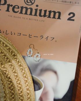 Toile黑白2色耳环