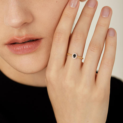 复古镶嵌锆石 Onchic 开口可调节叠戴戒指 商品图6