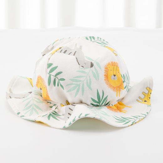 【3D立体造型宝宝遮阳渔夫帽】新生儿夏季薄款帽子外出防晒帽渔夫帽初生宝宝a类纯棉遮阳帽胎帽 商品图7