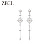 ZEGL设计师蕾丝系列长款流苏耳环女轻奢高级感人造珍珠耳钉耳饰品 商品缩略图1