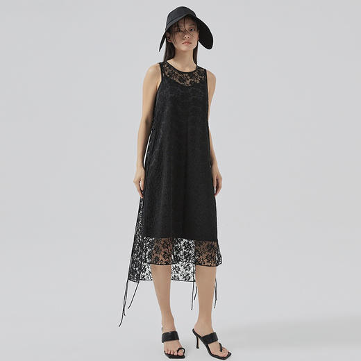 十字绣蕾丝连衣裙 商品图4