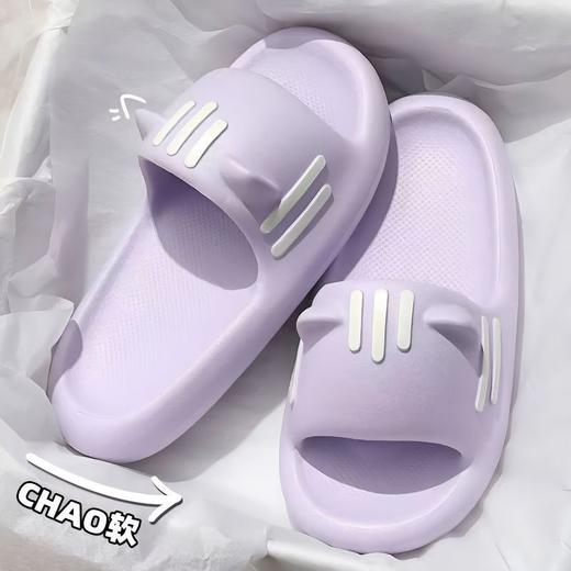 拖鞋女爆款踩屎感猫耳朵外穿防滑厚底耐磨室内家居夏季可爱拖鞋女 商品图2