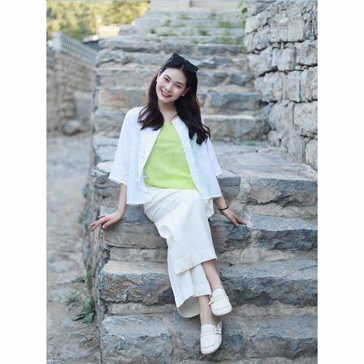 【抖音专属】阔腿裤（23709003-凝脂） 商品图1