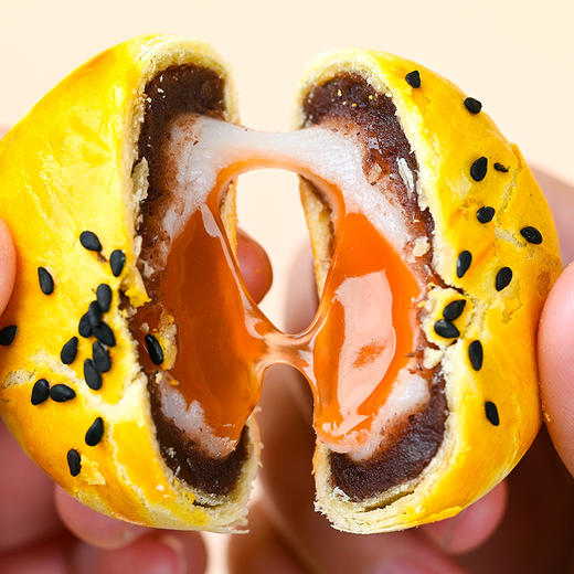 【每一口香酥甜美！休闲小吃糕点 流心酥雪媚娘】皮酥馅糯浓浓的蛋黄香咸味，一口爆浆酥香绵密，流心蛋黄酥办公室零食点心400g/盒健康 商品图3