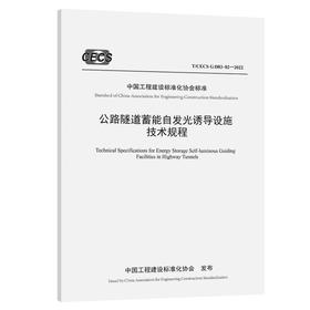 公路隧道蓄能自发光诱导设施技术规程（T/CECS G：D83-02—2022）