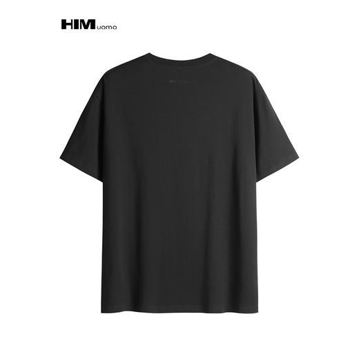 HIM汉崇 柔软透气弹力圆领T恤男休闲舒适简约短袖上衣 2026夏季 商品图1