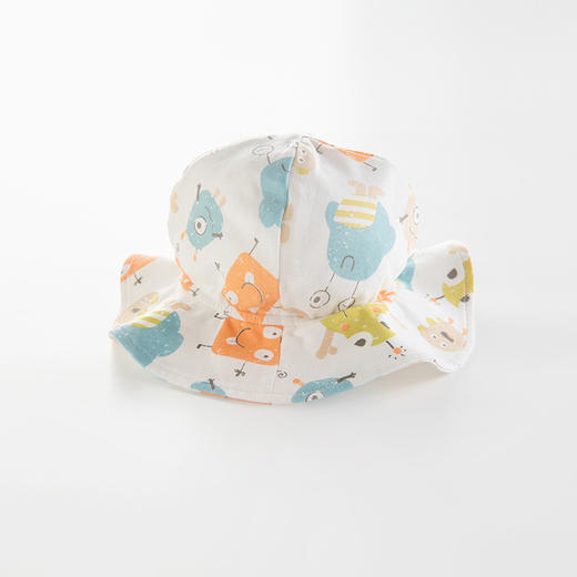 【3D立体造型宝宝遮阳渔夫帽】新生儿夏季薄款帽子外出防晒帽渔夫帽初生宝宝a类纯棉遮阳帽胎帽 商品图8