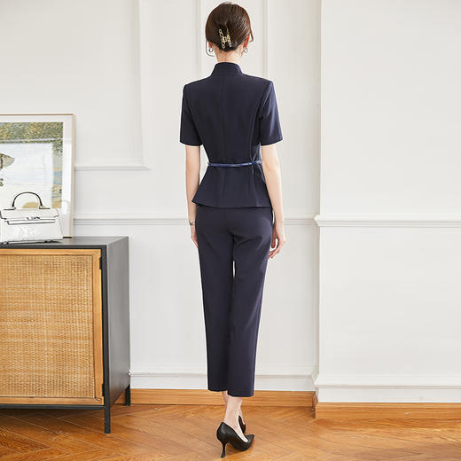高端西装套装女气质女神范夏季珠宝店工作服短袖西服上班服工正装 商品图4