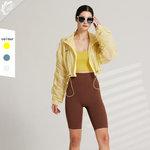 哈瓦塔防晒时尚短款外套 户外跑步H 3 3 0 1 1 3 商品图2