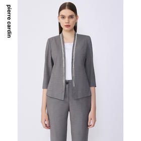 皮尔卡丹女装夏季新款通勤简约修身职业西服上衣C32UL003
