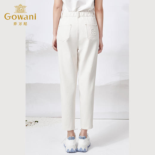 乔万尼夏季新款休闲裤透气舒适减龄显瘦ET2F268 商品图4