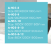 淋浴房 A-905【80*80*190】【90*90*190】【100*100*190】【80*100*190】【80*120*190】6mm厚 商品缩略图1