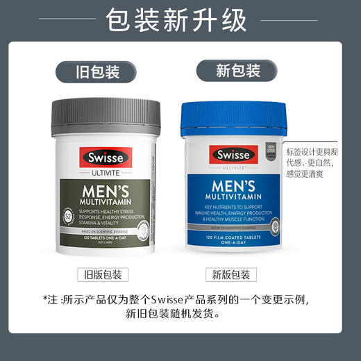 【香港直邮】澳洲Swisse男士复合维生素片120片 新旧包装随机发 商品图1