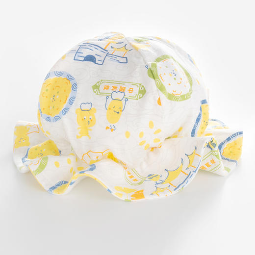 【3D立体造型宝宝遮阳渔夫帽】新生儿夏季薄款帽子外出防晒帽渔夫帽初生宝宝a类纯棉遮阳帽胎帽 商品图6