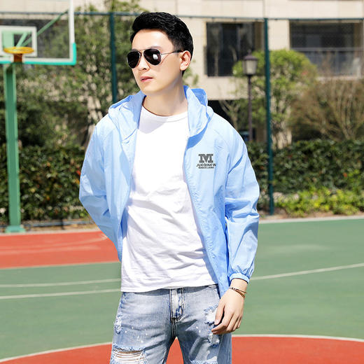 「五色可选」防晒衣男夏季薄款简约外套轻薄遮阳钓鱼服男士防晒服上衣 商品图3