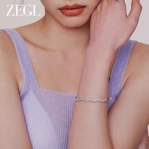 ZEGL设计师蕾丝系列人造珍珠手链女生轻奢小众精致2023年新款手镯 商品图2