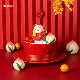 （直播特惠）1.0磅【寿比南山·寿星婆】蛋糕 - 黑池蛋糕