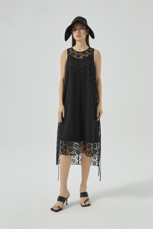 十字绣蕾丝连衣裙 商品图0