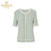 Gowani乔万尼夏季女士针织衫上衣开衫小香风撞色设计ET2M302401 商品缩略图4