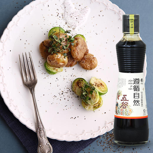 遵循自然五谷酱油 国内首创五种谷物酿造的酱油，ling添加；可用于蘸食寿司、刺身、调汤 商品图1