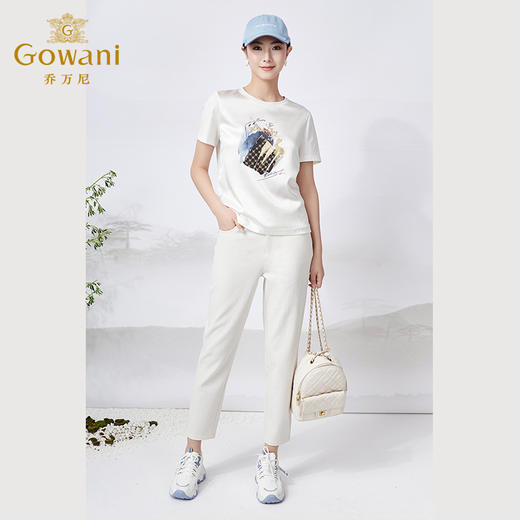 乔万尼t恤休闲宽松减龄设计ET2C213 商品图3