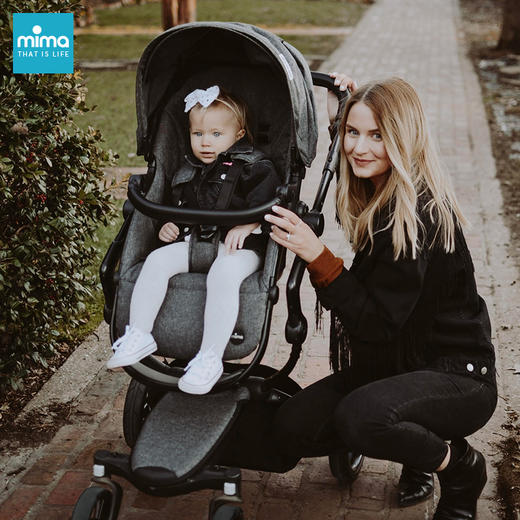西班牙mima sport 新生儿高景观双向手推车可坐躺换向座椅避震宝宝婴儿车 商品图6