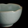【丰子汝窑】【天青葵口杯】8.1x4.6cm 100ml 茶杯纯手工开片主人杯陶瓷汝瓷单杯子个人品茗杯功夫茶具 商品缩略图6