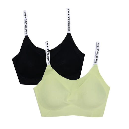 美季美优字母细肩带无痕文胸W350304 商品图4