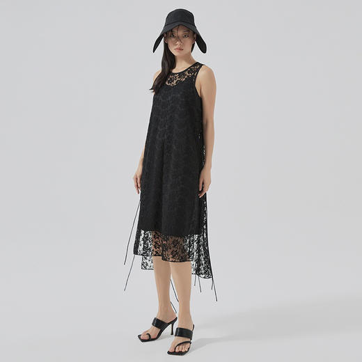 十字绣蕾丝连衣裙 商品图1