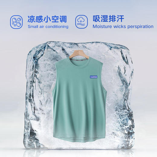 【新款DSK】大依优型大码男装天丝罗马加肥加大背心大号潮时尚款砍袖t恤 商品图2