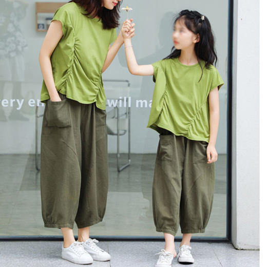 裁缝学苑QZ38 夏亲子灯笼裤纸样小衫T恤套装女上衣裤子做衣服打版 商品图1