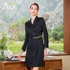 AD大牌高端连衣裙秋款职业装女黑色提花纹理西装裙御姐范小黑裙子 商品缩略图3
