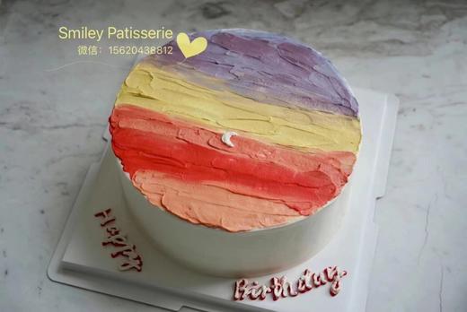 手绘奶油蛋糕 | 鲜果原味奶油 - 落日（图片为8寸） 商品图0