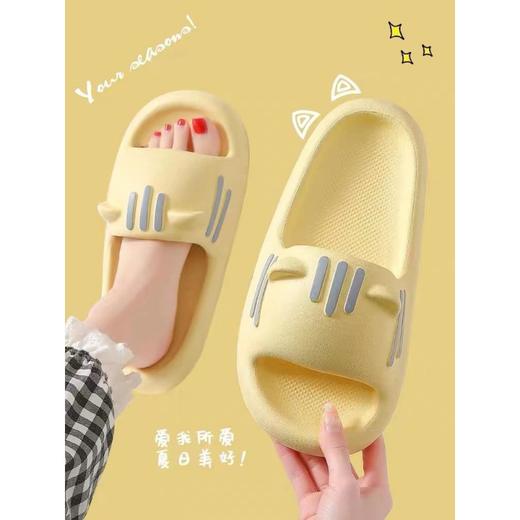 拖鞋女爆款踩屎感猫耳朵外穿防滑厚底耐磨室内家居夏季可爱拖鞋女 商品图1