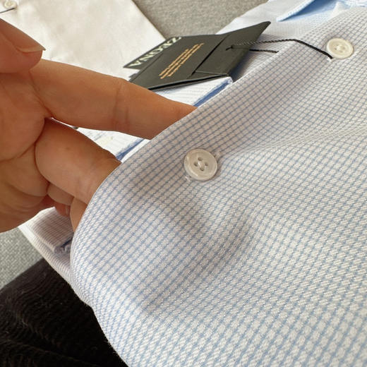 男士衬衫 白色 浅蓝色。自己备注 商品图7