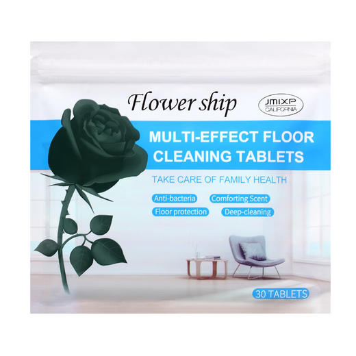 花卉诗（Flower ship） 花卉诗即魅多效地板清洁片30PCS*4包 商品图0