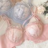 黛唯梵新款潮花汐拾少女内衣俏皮无钢圈蕾丝弹力侧收不空杯柔软文胸罩 商品缩略图1