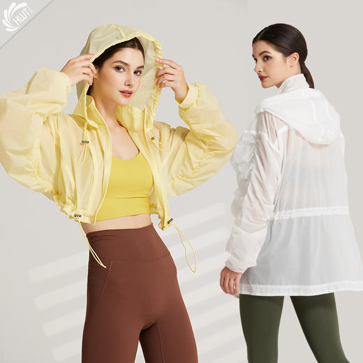 哈瓦塔防晒时尚短款外套 户外跑步H 3 3 0 1 1 3 商品图3