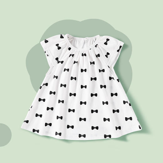 【甜美可爱！儿童碎花连衣裙】清爽透气，柔软亲肤，碎花设计，舒适圆领设计简约有型，婴儿小女孩衣服夏装女童女宝宝公主裙-LU粉丝专属 商品图6