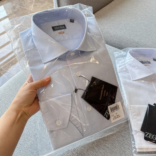 男士衬衫 白色 浅蓝色。自己备注 商品图10